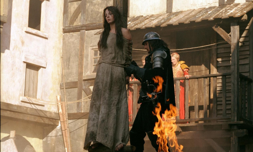 woman prisoner prior to burning at stake